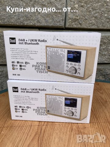 Dual DCR 100 Настолно радио DAB+,RDS, FM Bluetooth, DAB+, FM Будилник Дърво (светло), снимка 2 - Друга електроника - 41060369