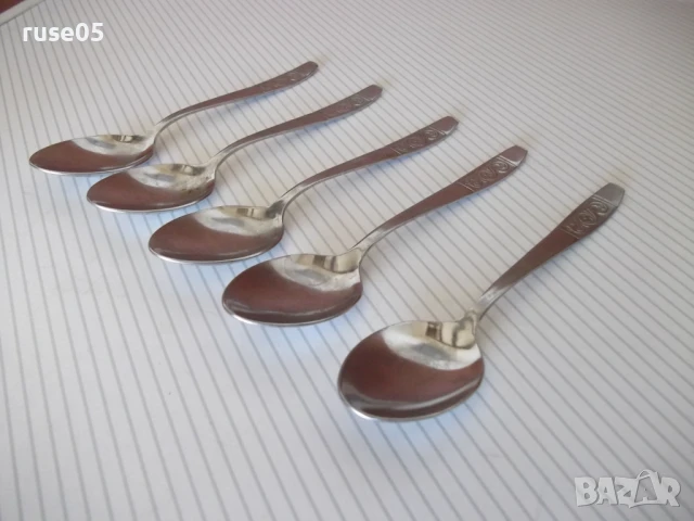 Лот от 5 бр. лъжици съветски, снимка 2 - Прибори за хранене, готвене и сервиране - 51006612