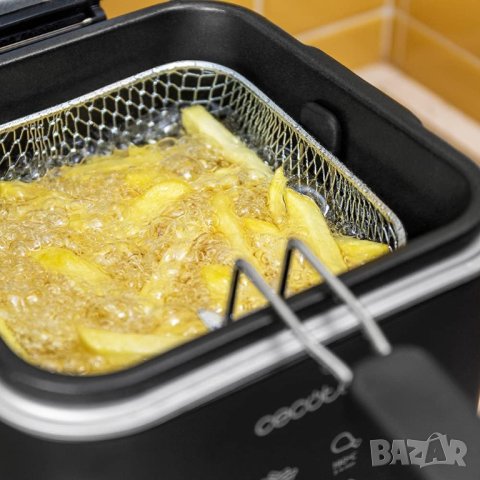 Фритюрник Cecotec CleanFry Advance 1500 Black 900 W 1,5 L, снимка 5 - Фритюрници - 41523161