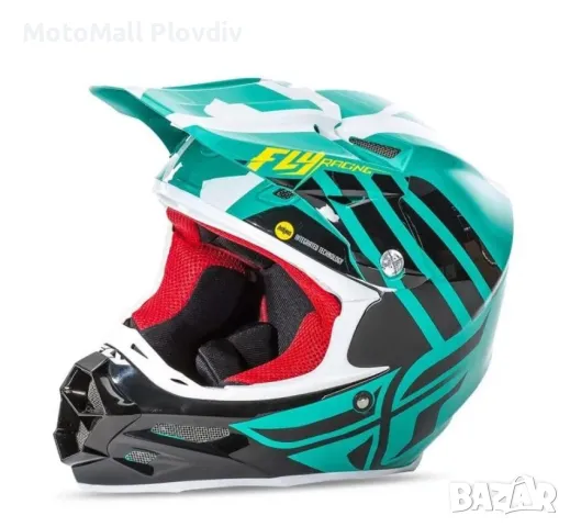 Шок цена!!! fly racing f2 zoom blue red hi-vis каска крос мотор мото к, снимка 9 - Аксесоари и консумативи - 49209012