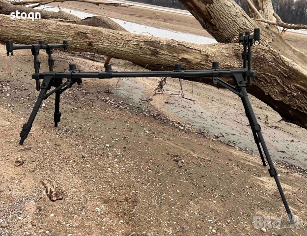 Шаранджйиска стойка за 3 броя въдици , снимка 4 - Такъми - 52896974