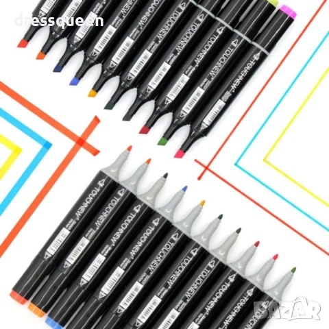 4781 Професионални маркери за рисуване (168 броя) – наситени цветове и прецизни накрайници, снимка 3 - Рисуване и оцветяване - 53712363