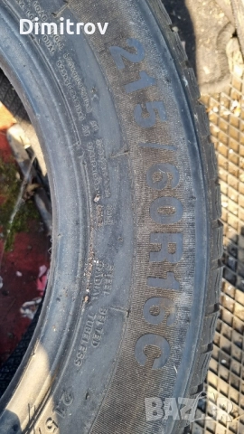 215/60/16C 1БРОЙ Бусови гуми! Налични 2 броя, снимка 2 - Гуми и джанти - 52068863
