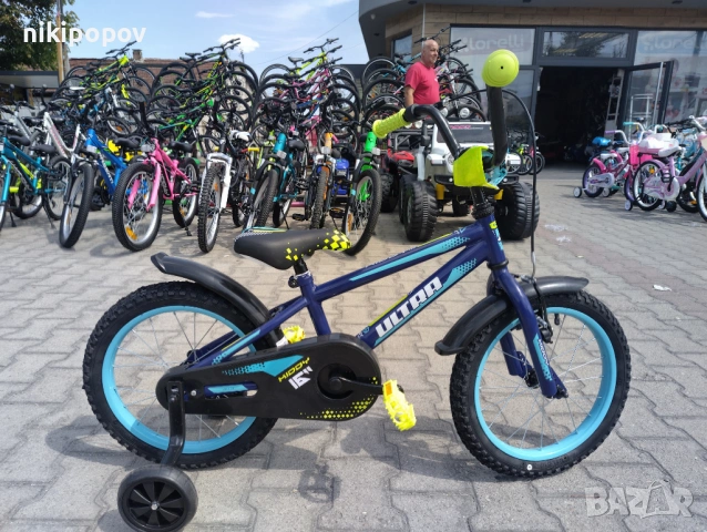 CROSS Велосипед 16" ULTRA KIDY син, снимка 2 - Велосипеди - 53759408