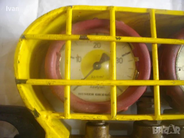 MESSER GRIESHEIM Оригинален РЕДУЦИР ВЕНТИЛ ЗА АЦЕТИЛЕН за оксижен Масивен с предпазна решетка метал, снимка 11 - Други инструменти - 47545903