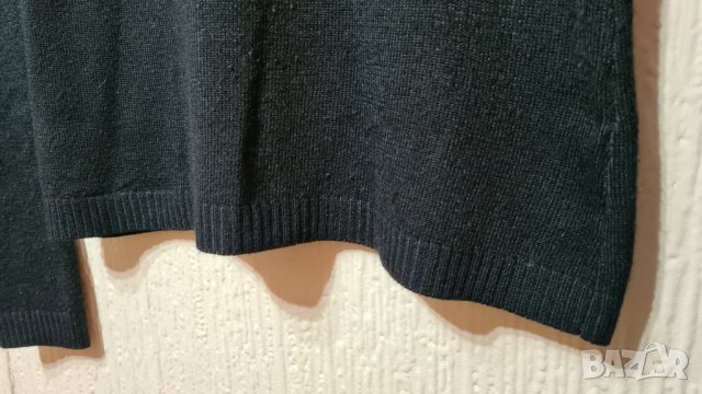 Черен пуловер с поло яка, снимка 5 - Блузи с дълъг ръкав и пуловери - 40888646