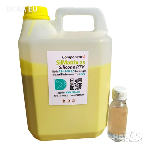 Силикон за форми RTV-2 – формовъчен, течна гума, Shore 25A, еластичен, 5 кг, снимка 7 - Строителни материали - 53019116