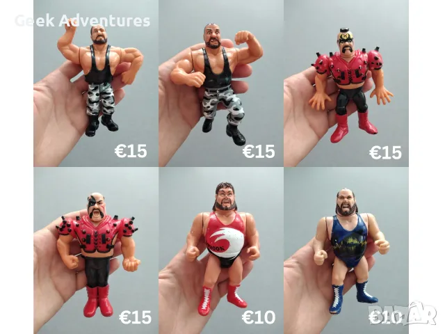 WWF/WWE Винтидж Кечисти Ретро 90те Екшън Фигурки Hulk Hogan Pro-Wrestling, снимка 4 - Колекции - 56258869
