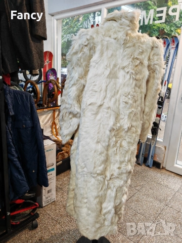 Дълго дамско палто естествен косъм, снимка 9 - Палта, манта - 51930647