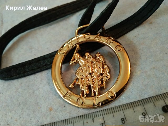 CHICAGO POLO КОЛЕКЦИОНЕРСКА РЯДКА ПОЗЛАТЕНА ЕМБЛЕМА ВИСУЛКА на КЛУБ по СПОРТ ПОЛО в ЧИКАГО САЩ 20914, снимка 10 - Колекции - 41860628