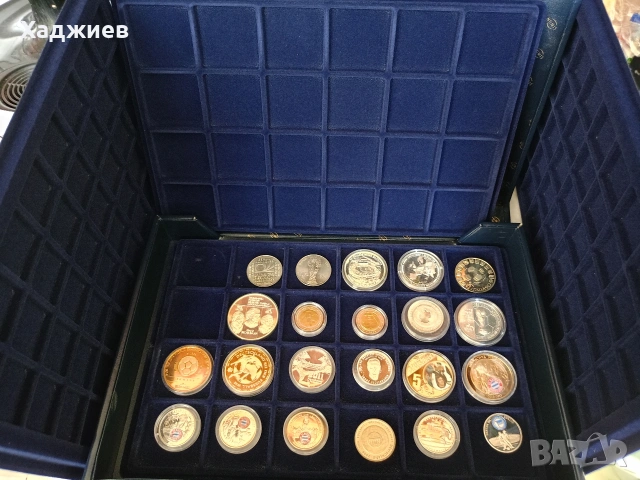 Кутия за монети с четири табли , снимка 2 - Нумизматика и бонистика - 53249335