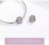Талисман за гривна Пандора Clover детелина сребро s925 модел 012, снимка 3