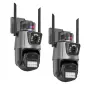 Двойна WIFI камера за наблюдение P11 Pro + Карта, 8MP, външна/вътрешна, Ultra HD, 5X ZOOM, Icsee, снимка 7