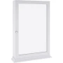 ПРОМОЦИЯ Шкаф за баня със стенен монтаж и вградено огледало 10BHHFMC01WH, снимка 2