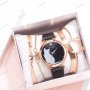 Моден дамски кварцов часовник в комплект с четири гривни, 7цвята - 023, снимка 14