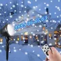 Коледен прожектор падащ сняг, Коледен прожектор със снежинки Snowfall , снимка 1