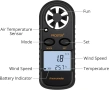 Proster Anemometer - Ръчен анемометър 3 в 1 , снимка 5