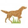 Ловно куче лов трева сет резец резци печат за бисквитки фондан с релеф , снимка 2
