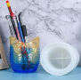 3D Голям Кух Бухал Сова силиконов молд форма калъп моливник кашпа саксия ваза гипс свещ сапун смола, снимка 1 - Форми - 36462178