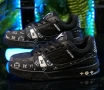 Louis Vuitton Унисекс Черни Сникърси с Кутия 36-45 Номер , снимка 1