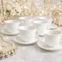 ЧАШИ ЗА КАФЕ и ЧАЙ - ФИН КОСТЕН ПОРЦЕЛАН, снимка 5