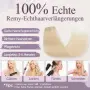 Нови руси Екстеншъни естествена коса Remy Clip-In 25 см Pearl Blonde #60 5 части клипс за прическа, снимка 7