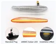 Кристални супер ярки LED Динамични мигачи за Alfa Romeo 159 + подаръкmeo 159, снимка 17