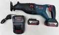 BOSCH GSA 18V-28 - Безчетков саблен трион 2x18V 5.0Ah неразличим от нов!, снимка 3