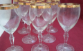 кристални чаши с златен кант , снимка 3