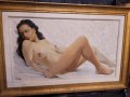 Картина масло на платно голо женско тяло, снимка 1 - Картини - 44324951