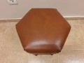 Винтидж табуретка естествена кожа , снимка 4