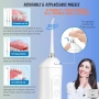 Нов воден душ флосер Безжичен ирригатор за зъби 300ml, 4 режима, 4 накрайника, снимка 5
