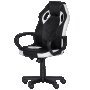 Геймърски стол Carmen 7601 - черен-бял ПРОМО