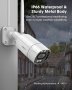 Външна охранителна камера Homeviz, 2K WiFi,нощно виждане, двупосочно аудио,IP66 водоустойчив