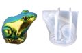 3d Грамадна жаба силиконов молд форма фондан гипс шоколад декор, снимка 1 - Форми - 41271007