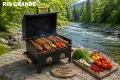 Преносимо барбекю на дървени въглища RIO GRANDE LITTLE с капак, снимка 1