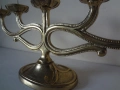 Месингов свещник за 5 бр. свещи от Италия, снимка 3