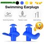 Чифт меки силиконови тапи за уши Плуване Водоустойчиви антишумни тапи Защитни за сън вода Гмуркане А, снимка 5