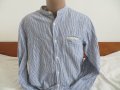 Мъжка риза с дълъг ръкав памук и лен Pull&Bear, снимка 1 - Ризи - 41487792