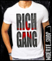 Тениска с щампа RICH GANG, снимка 1 - Тениски - 36181527