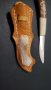 Стара красива финка,нож кожа и кокъл, снимка 4