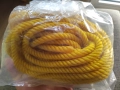 Ново-здраво найлоново фитнес въже за скачане- аеробика ,жълт цвят, снимка 5