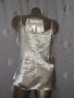  L/XL Златист ,сатенен топ / потник/, снимка 4