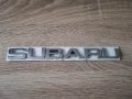 сребрист надпис емблема Субару Subaru