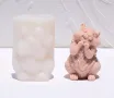 2 вида 3d Катерица Катеричка голяма силиконов молд форма свещ смола гипс шоколад декор, снимка 3