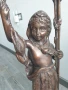 Moreau статуетки 76см-40кг/2бр чифт стари големи бронзови скулптури/фигура на ловец-рибар, снимка 9