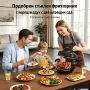 Airmsen 4-in-1 Portable Air Fryer 4.5L + 1.2L Нов Стъклен Еър фрайър  1500W, снимка 5