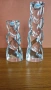 Rogaska Словения два феноменални свещника от оловен кристал, снимка 1