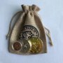 3 Монети Хари Потър в предпазни капсули в кесия банка на Гринготс Монета Хари потър Хогуортс, снимка 1