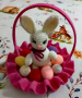 Великденско зайче амигуруми плетено на една кука, снимка 1 - Плюшени играчки - 36176387